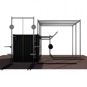 Container Outdoor Toiture - 20 Pieds - Container Stations - BSA PRO