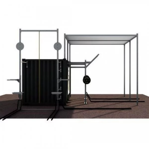 Container Outdoor Toiture - 20 Pieds - Container Stations - BSA PRO