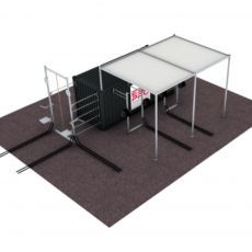 Container Outdoor Toiture - 20 Pieds Container Stations BSA PRO