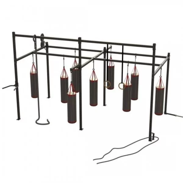 Portique 9 sacs de boxe fonctionnel - Portique pour Sacs de boxe - BSA PRO