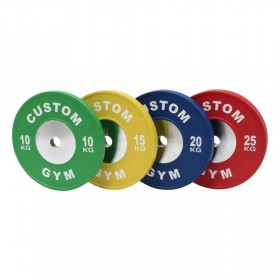 Disque Compétition Bumper 15 kg CUSTOM GYM - Disques cross training - BSA PRO