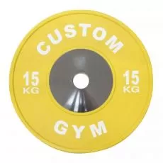 Disque Compétition Bumper 15 kg CUSTOM GYM Disques cross training BSA PRO