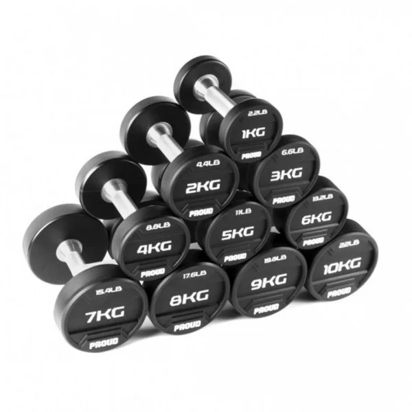 Haltères PU Set 2.5 - 25 kg - Haltères de musculation - BSA PRO