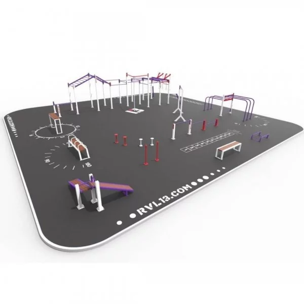 STREET WORKOUT Parc 240 m2 - Workout Large Park - BSA PRO