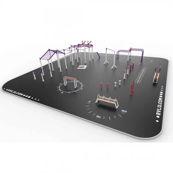 STREET WORKOUT Parc 240 m2 - Workout Large Park - BSA PRO