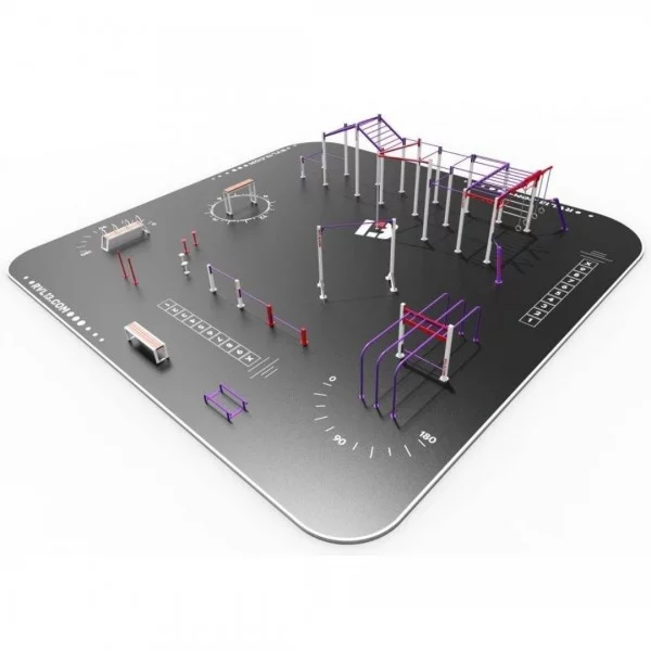 STREET WORKOUT Parc 240 m2 - Workout Large Park - BSA PRO