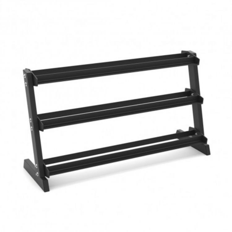 Rack pour haltères 3 niveaux noir - Racks de musculation - BSA PRO