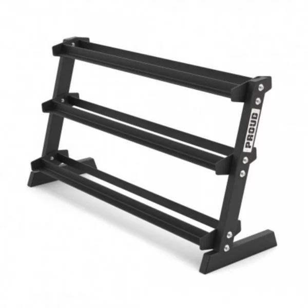 Rack pour haltères 3 niveaux noir - Racks de musculation - BSA PRO