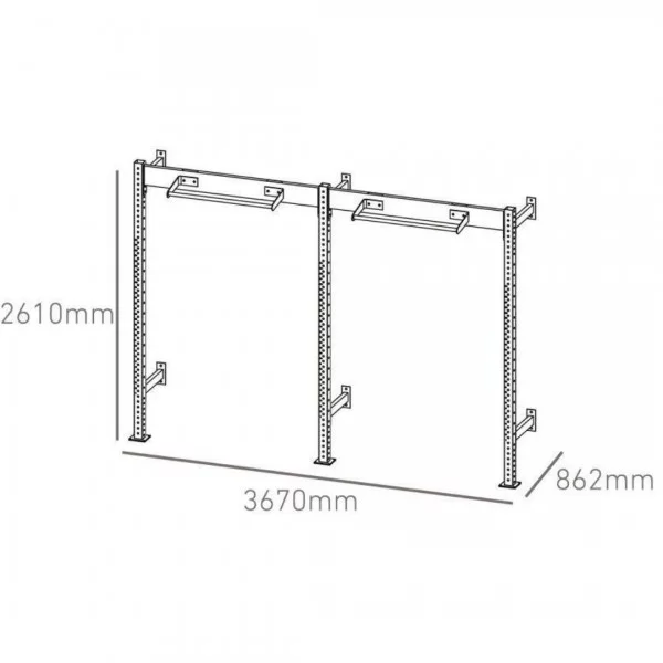 FS wall plus 100 - Cages functional training - BSA PRO