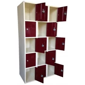 Vestiaire 15 casiers 300 mm - Vestiaires - BSA PRO