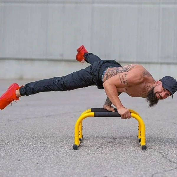 Lebert Parallettes jaune - Barres parallèles - BSA PRO