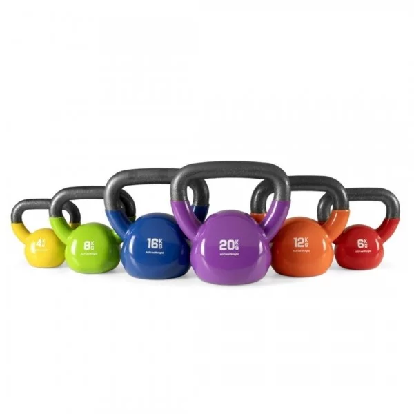 Kettlebells vinyle 4 à 20 kg - Kettlebells original - BSA PRO