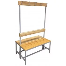 Banc double dossier - patère 1000 mm - Bancs - BSA PRO