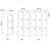 Vestiaire 6 casiers 400 mm B26 - Vestiaires - BSA PRO