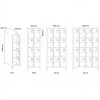 Vestiaire 8 casiers 300 mm A28 - Vestiaires - BSA PRO