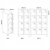 Vestiaire 12 casiers 400 mm B312 - Vestiaires - BSA PRO