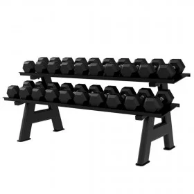 Rack 2 niveaux pour haltères Hexagonales - Racks de musculation - BSA PRO