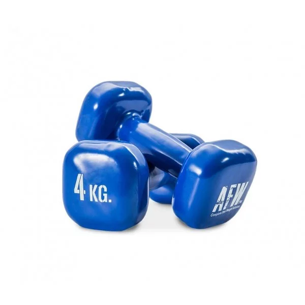 Haltères vinyle bleue 4 kg - Haltères et racks - BSA PRO