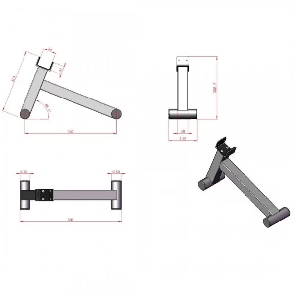 Barre Jack noir - Accessoires de musculation - BSA PRO