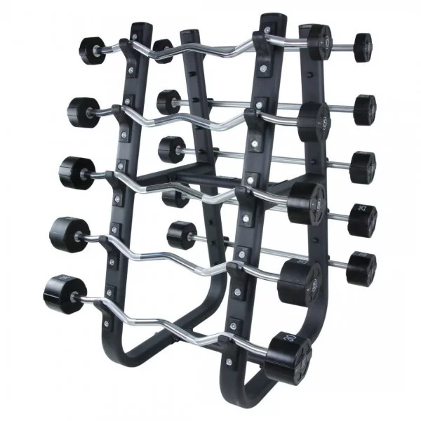 Support pour barre droite et curl noir - Racks de musculation - BSA PRO