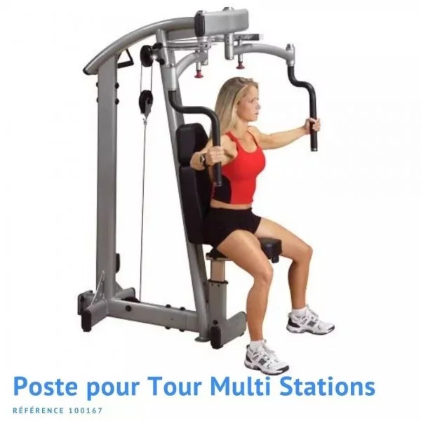 Poste Pectoraux Deltoides Pro Dual - Multi stations - BSA PRO