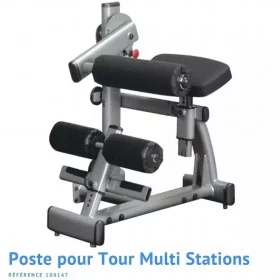 Poste Abdo Lombaires Pro Dual - Multi stations - BSA PRO