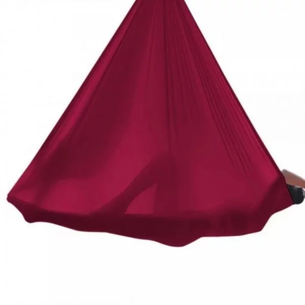 Hamac Yoga Aérien 5 x 2.80 m bordeaux - Yoga Aérien - BSA PRO