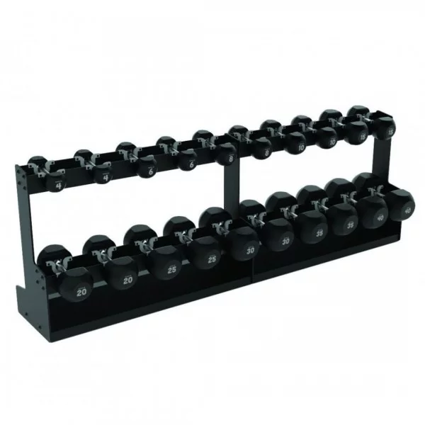 Set Haltères caoutchouc 17.5-40 kg - Haltères de musculation - BSA PRO