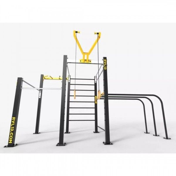 Double Rack dip et échelle Parc 50 m2 - Street Workout - BSA PRO
