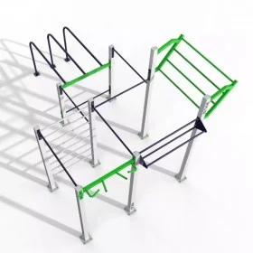 Triple Rack Dip Parc 60 m2 - Street Workout - BSA PRO