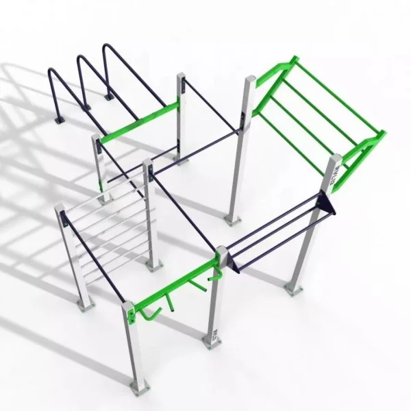 Triple Rack Dip Parc 60 m2 - Street Workout - BSA PRO