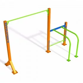 Battle bar et dip parc 18 m2 - Street Workout - BSA PRO