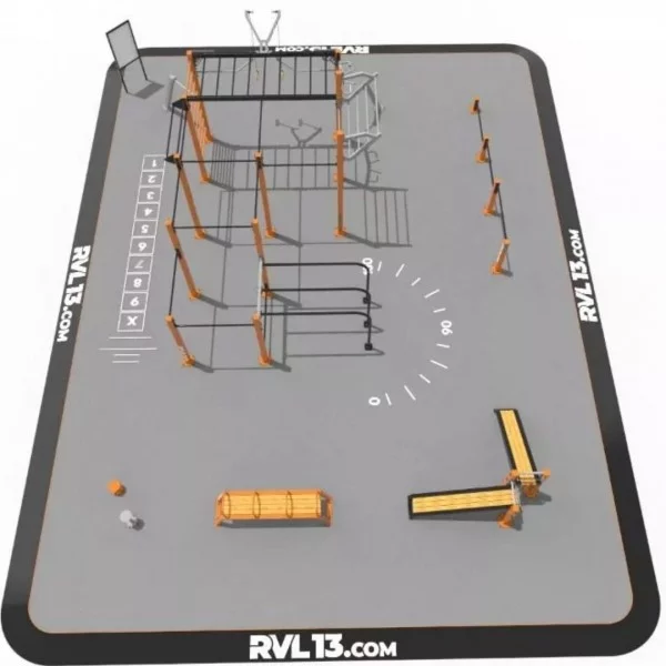 Uruk Parc 125 m2 STREET WORKOUT - Workout Large Park - BSA PRO