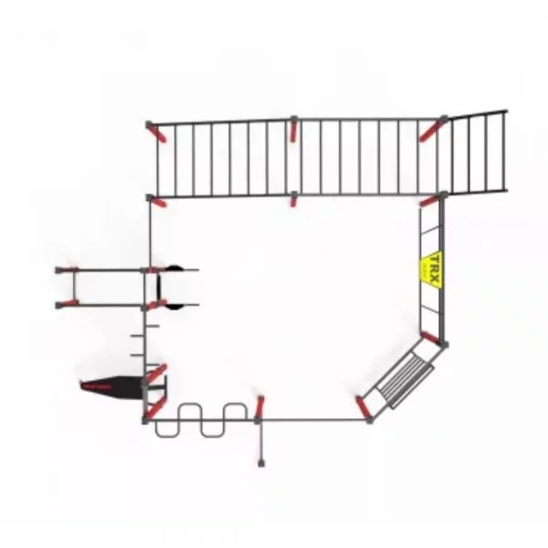 Street Workout Complex 646 cm - Cages Street Workout - BSA PRO