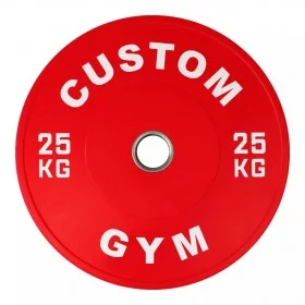 Bumper plate 25 kg rouge CUSTOM GYM - Disques cross training - BSA PRO