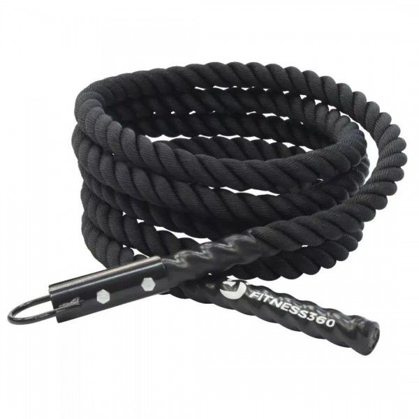 Climbing rope noire 6 m - Battle ropes - BSA PRO
