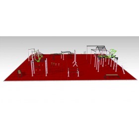 STREET WORKOUT Parc 320 m2 - Workout Large Park - BSA PRO