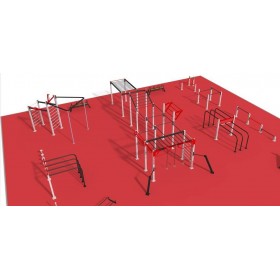 STREET WORKOUT Parc 440 m2 - Workout Large Park - BSA PRO