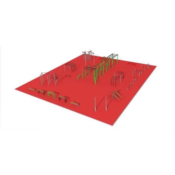 STREET WORKOUT Parc 440 m2 - Workout Large Park - BSA PRO