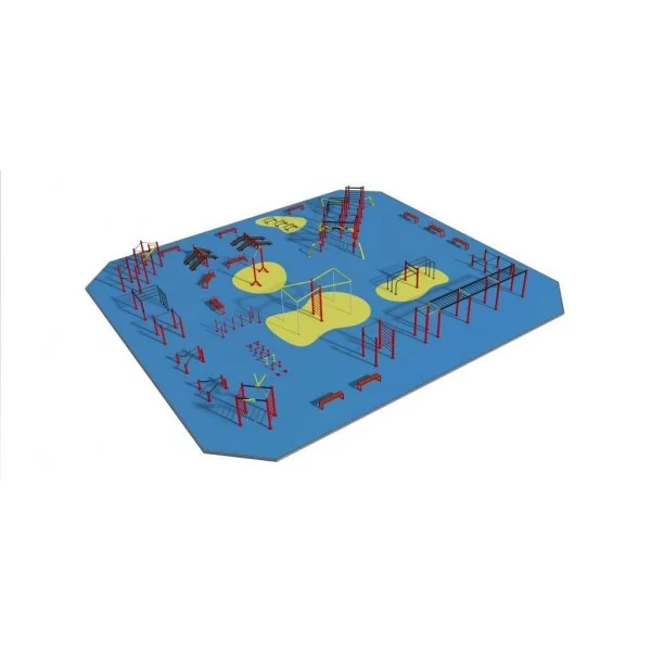 STREET WORKOUT Parc 625 m2 - Workout Large Park - BSA PRO