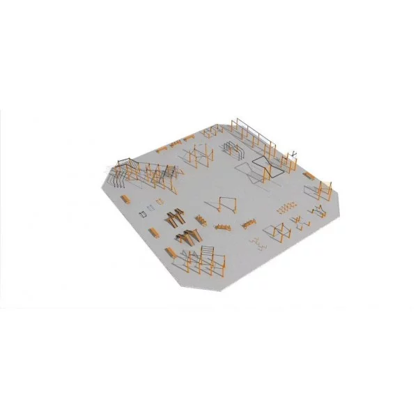 STREET WORKOUT Parc 625 m2 - Workout Large Park - BSA PRO