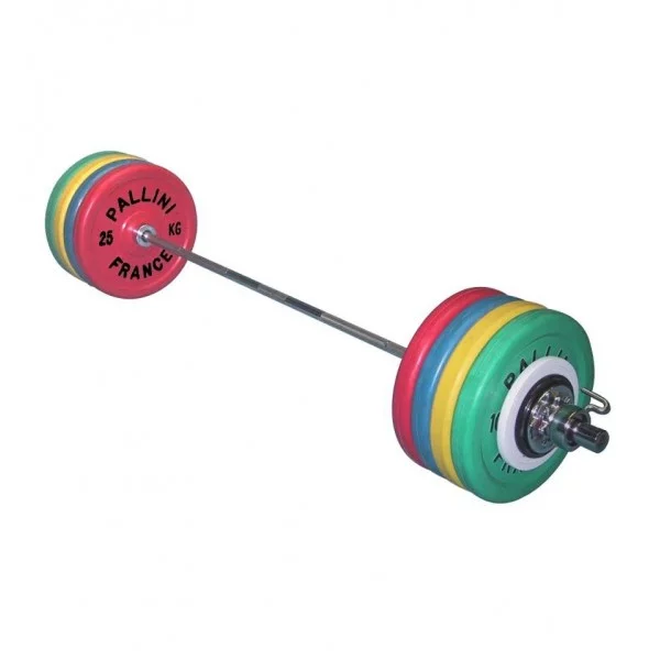 Barre Compétition homme chargée 190 kg PALLINI - PALLINI ® - BSA PRO
