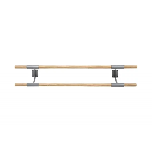 Console murale double argent - Barres de Danse - BSA PRO