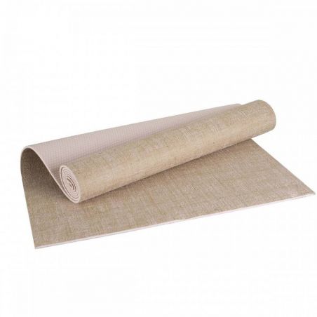 Tapis de Yoga en jute naturel beige Tapis Yoga BSA PRO Tapis de Yoga en jute naturel beige Tapis Yoga BSA PRO