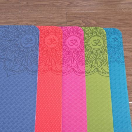 Tapis de Yoga bicolore bleu Tapis Yoga BSA PRO Tapis de Yoga bicolore bleu Tapis Yoga BSA PRO