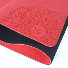 Tapis de Yoga bicolore rouge Tapis Yoga BSA PRO