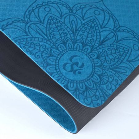 Tapis de Yoga bicolore bleu ciel Tapis Yoga BSA PRO Tapis de Yoga bicolore bleu ciel Tapis Yoga BSA PRO