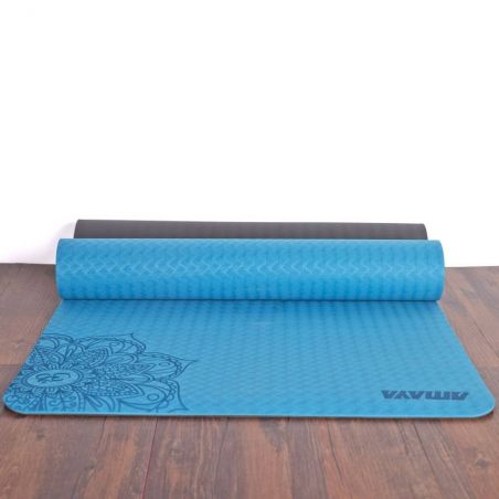 Tapis de Yoga bicolore bleu ciel Tapis Yoga BSA PRO Tapis de Yoga bicolore bleu ciel Tapis Yoga BSA PRO