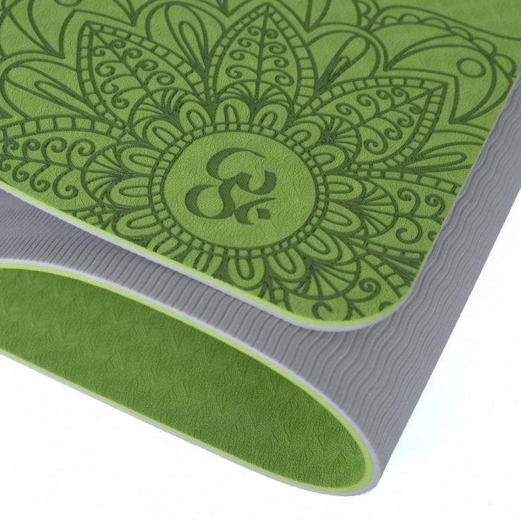 Tapis de Yoga bicolore vert Tapis Yoga BSA PRO Tapis de Yoga bicolore vert Tapis Yoga BSA PRO