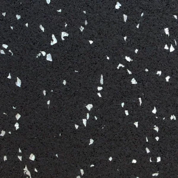 GYMFLOOR Roll noir et blanc 6 mm - Sol en rouleau - BSA PRO